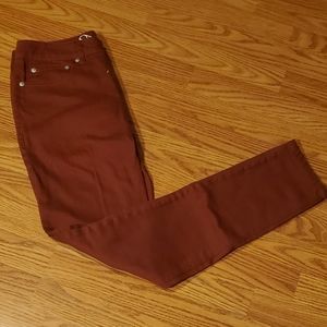 NWOT ORIGINAL USE RUST SKINNY JEANS - 30/30